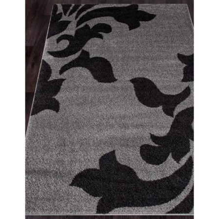 Rectangular carpet Merinos Platinum, size 150x230 cm, color Gray-Black-1