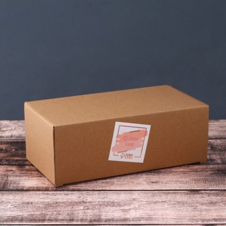Organizer for storing cotton sticks and disks, with a lid, 3 sections, in a cardboard box, a transparent color-11