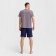 Pajama men's kaftan "on chil" size 48, gray/blue