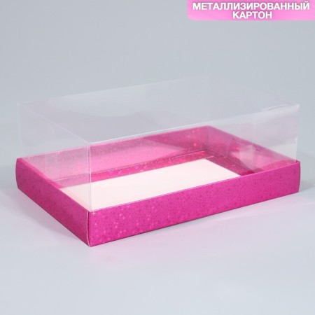 Confectionery box "Pink Stars", 22 x 8 x 13.5 cm
