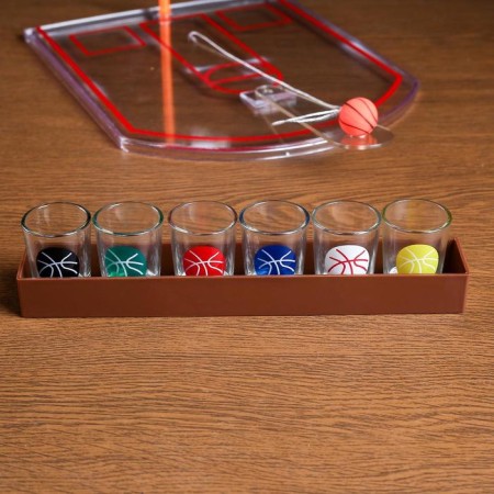 Game "Drunk basketball", 6 piles, 30 x 22 cm-3