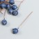 Decor for creativity "Berry - Blue" Blue D = 1 cm set 30pcs
