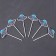 Set for decorating the flying saucer, 6 pcs.