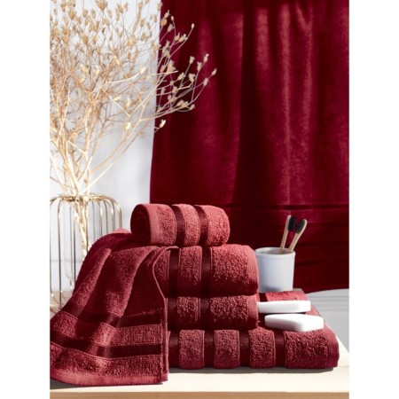 A set of terry towels Pomegranate, size 30x50 cm, 50x90 cm, 70x140 cm, red-8
