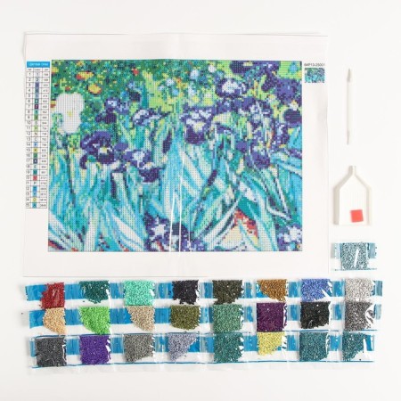 Diamond mosaic with full filling on the canvas of Irisa, 30 x 40 cm-2