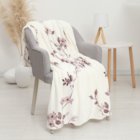 Plaid 180x200 cm, coral-flis 165g/m, polyester