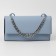 A chain for a bag, with carbines, metal, flat, 18 × 13 mm, 30 cm, silver color