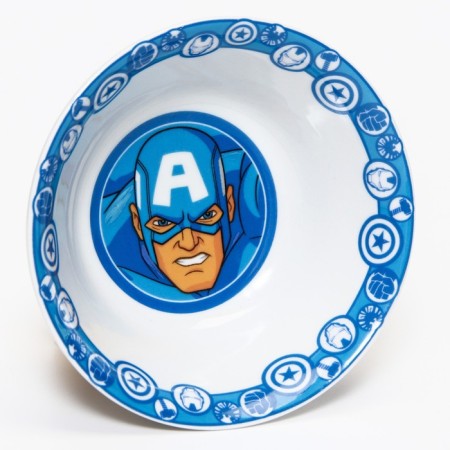 A set of ceramic dishes, 3 objects: plate Ø 16.5 cm, bowl Ø 14 cm, mug 200 ml, Avengers, Marvel-6