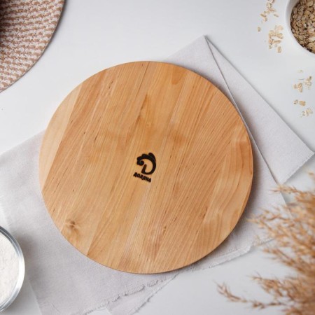 Menzhitsa Round Dolyana "Duet", D = 27 cm, 2 sections, with impregnation, birch-5