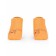 Socks for girls, size 14-16, orange color, amber