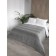 Plaid-woking "zigzag", size 240x260 cm, color gray color