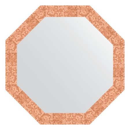 Mirror in the baguette frame, copper honeycomb 70 mm, 73.0x73.0 cm