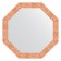 Mirror in the baguette frame, copper honeycomb 70 mm, 73.0x73.0 cm