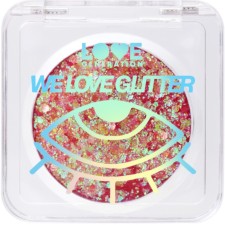 Глиттер для лица Love Generation We love Glitter, тон 01 красно-фиолетовый , 1.8 г