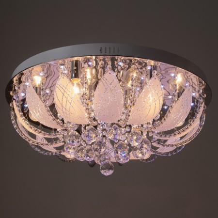 Люстра 55721/600 CR хром 8х40Вт E14 LED ПДУ 60х60х27см-8