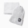 Kit for children (hat, snood), gray color, size 48-52