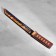 Wooden souvenir "Tanto knife", in a scabbard, orange