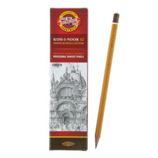 Chernographic pencil 2.0 mm, Koh-I-Noor 1500 H, professional, l = 175 mm