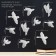 The decoration is wall, gypsum panel "birds" 10 pcs, white