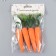 Easter decor "carrots" set 4 pcs 12 cm 2x2x13.5 cm