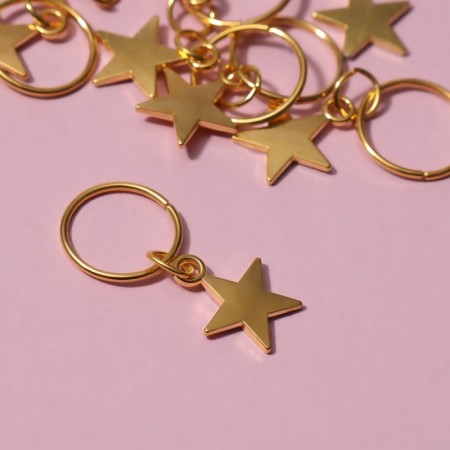 Hair piercing "Star", 2.8 × 1.3 cm, 10 pcs, golden color-2
