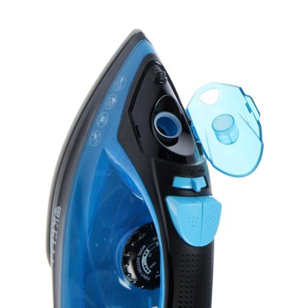 Iron Kelli KL-1642, 2200 W, ceramic sole, 200 ml, steam blow, blue-black-3