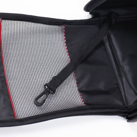 Bag - carrying for animals "strips" with organizer, pink, size M, 40 x 26 x 20 cm-8