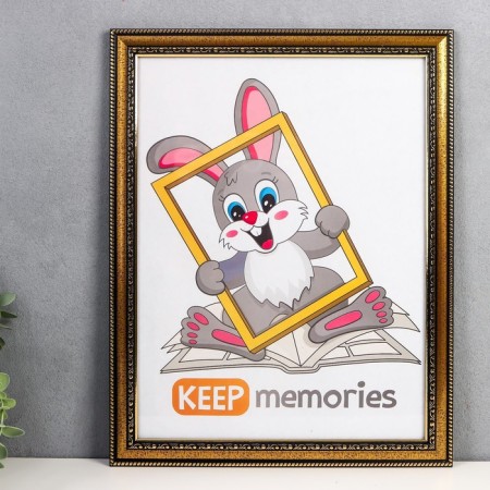 Photo frame plastic 30x40 cm gold (796)-1