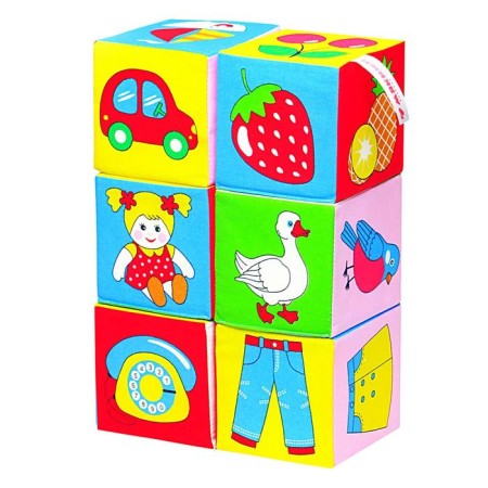 A set of developing soft cubes "objects"