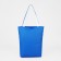 Textile bag with zipper, cornflower/white color