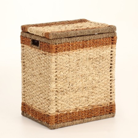 Wicker basket, 47x37x57 cm, algae, corn sheet