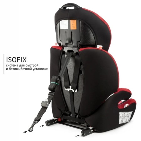 Car seats Siger "Star", ISOFIX LUX, group 1/2/3, Red-2