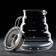 Glass teapot with a breeze cover, 700 ml