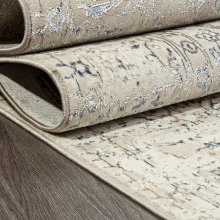 Rectangular carpet Valentis mikonos, size 200x400 cm, color Cream/D.Blue-2