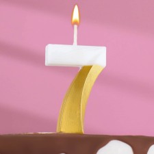 Candle for a cake on a shit 