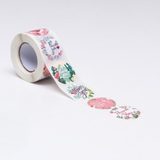 Stickers in the roll 