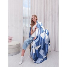 Topaz blanus, size 200x220 cm, blue color