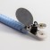 Holder for the nipple - dummy "pigtail", silicone, blue color