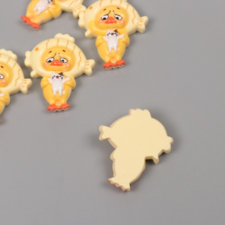 Decor for creativity Plastic "Dipeted in a hat-flake" set 5 sh 3.3x2.8x1 cm-1