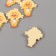 Decor for creativity Plastic "Dipeted in a hat-flake" set 5 sh 3.3x2.8x1 cm