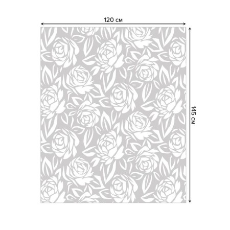 The tablecloth “Roses blooms”, rectangular, Saten, size 120x145 cm-1