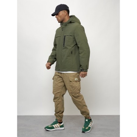 Male spring jacket, size 48, khaki color-1