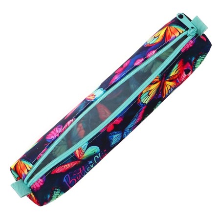 Penal soft, 1 compartment, quadro, 45 x 220 mm, PMO 11-20 neon butterflies 71609-3