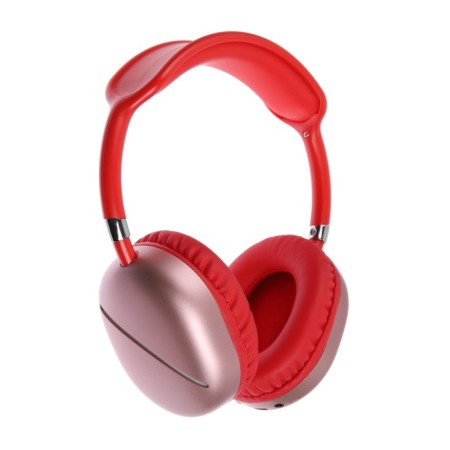 AKZ MAX10 headphones, wireless, full -size, microphone, backlight, red-2