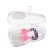 Nibbler with silicone nets, dimensions s, m, l, in case, pink color
