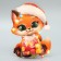Package for sweets "Fox", 11 x 6 cm, New Year