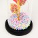 Night -night flask "Red Flower" LED from batteries 3haaa 11x11x22 cm
