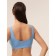 Top female on wide straps Mirey, size 46, blue color