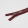 Metal zipper, No. 3, non -proceeding, automatic lock, 60 cm, burgundy/nickel color