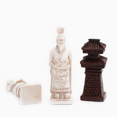 Chess desktop souvenir "terracotta army" 43x43 cm, King H-9.5 cm, pawn H-7.5 cm-13
